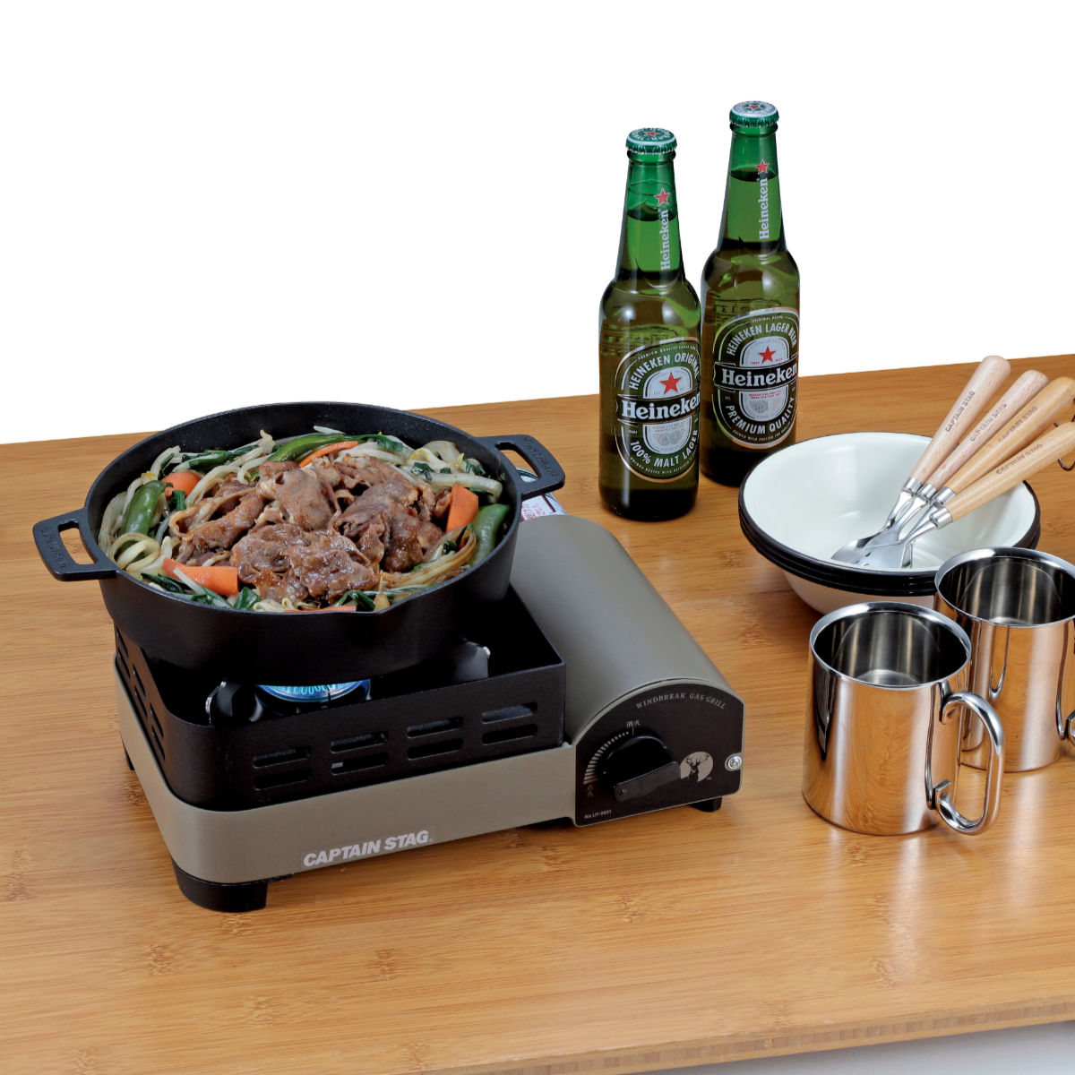 CAPTAIN STAG（キャプテンスタッグ） キャストアルミ ジンギスカン鍋