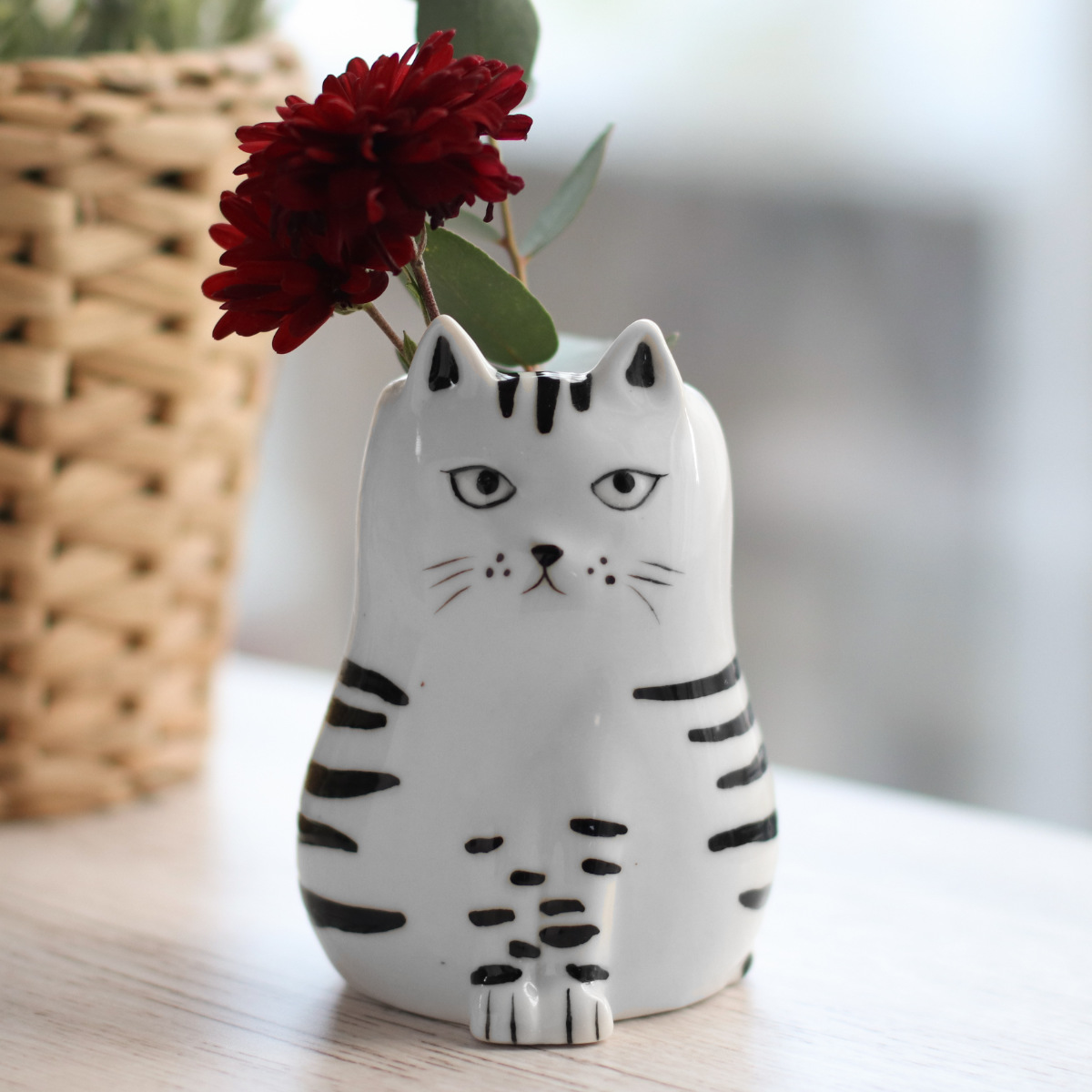 creer（クレエ） 花瓶 シナリー モチーフフラワーベース ネコ