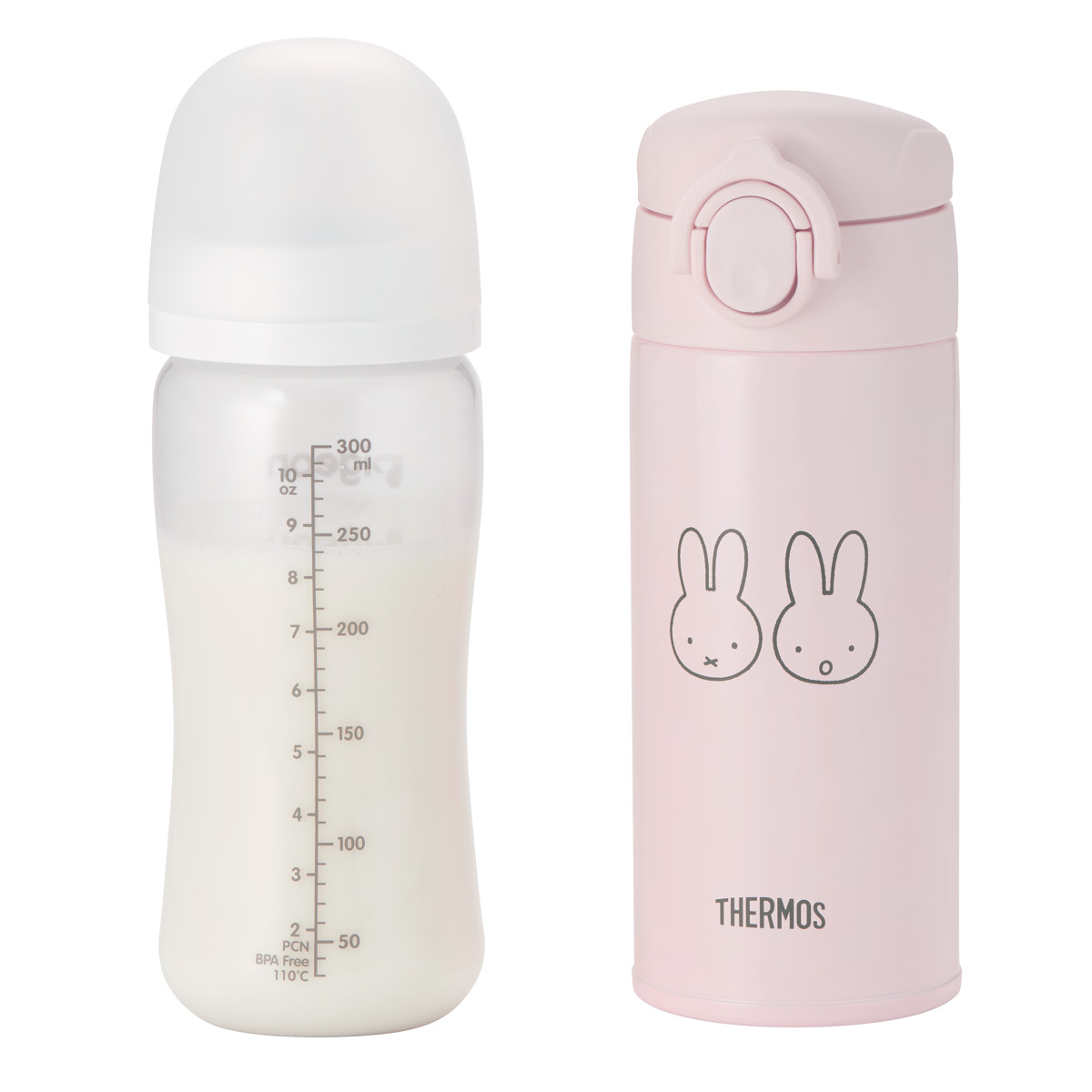 THERMOS（サーモス） 調乳用ステンレスボトル 350ml ミッフィー