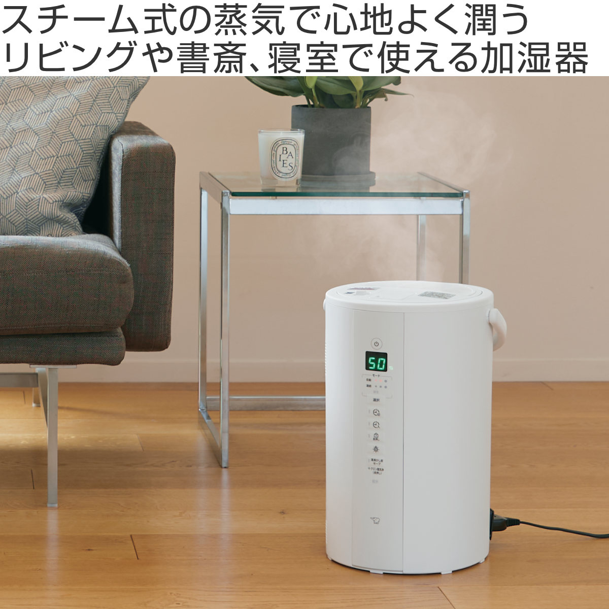 象印 加湿器 スチーム式 4L 弱モード搭載 広口容器 フィルター不要