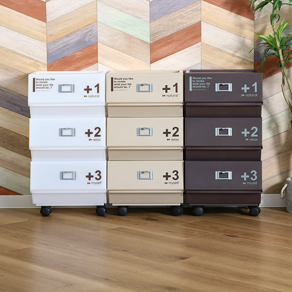 吉川国工業所 ラック 3段 プラスチック 幅33.7×奥行26×高さ63cm