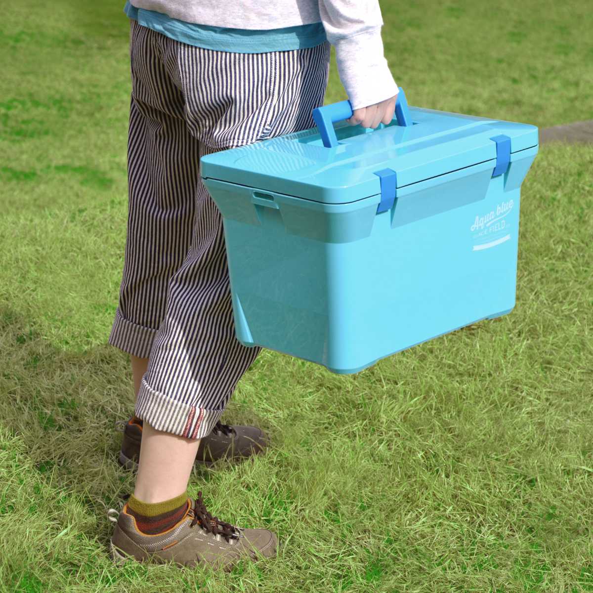 伸和（SHINWA） クーラーボックス 15L アクアブルー ハードタイプ