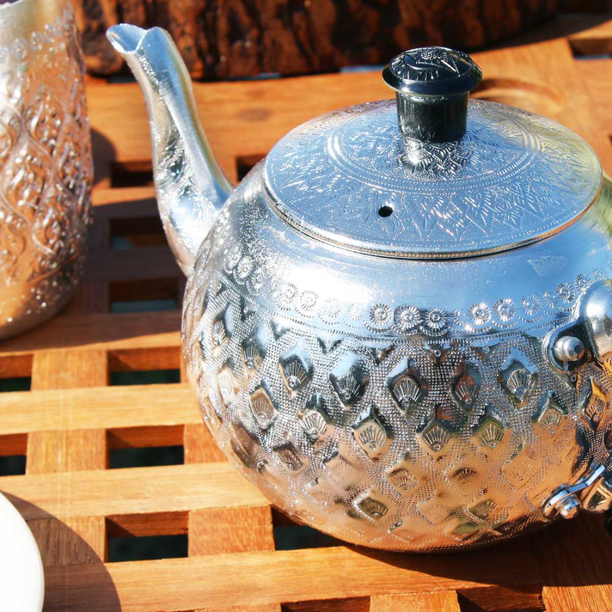 ティーポット 580ml ケトル アルミ （ ポット 紅茶ポット 急須 ティー