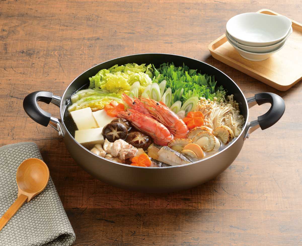 和平フレイズ 卓上鍋 32cm IH対応 Newおおらか鍋 IH大型卓上鍋 ガラス