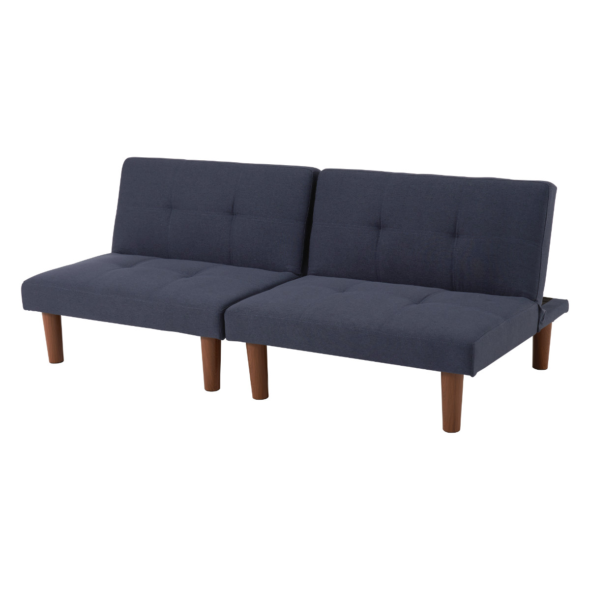 HAGiHARA（萩原） ソファベッド 幅176cm セパレート レザー調