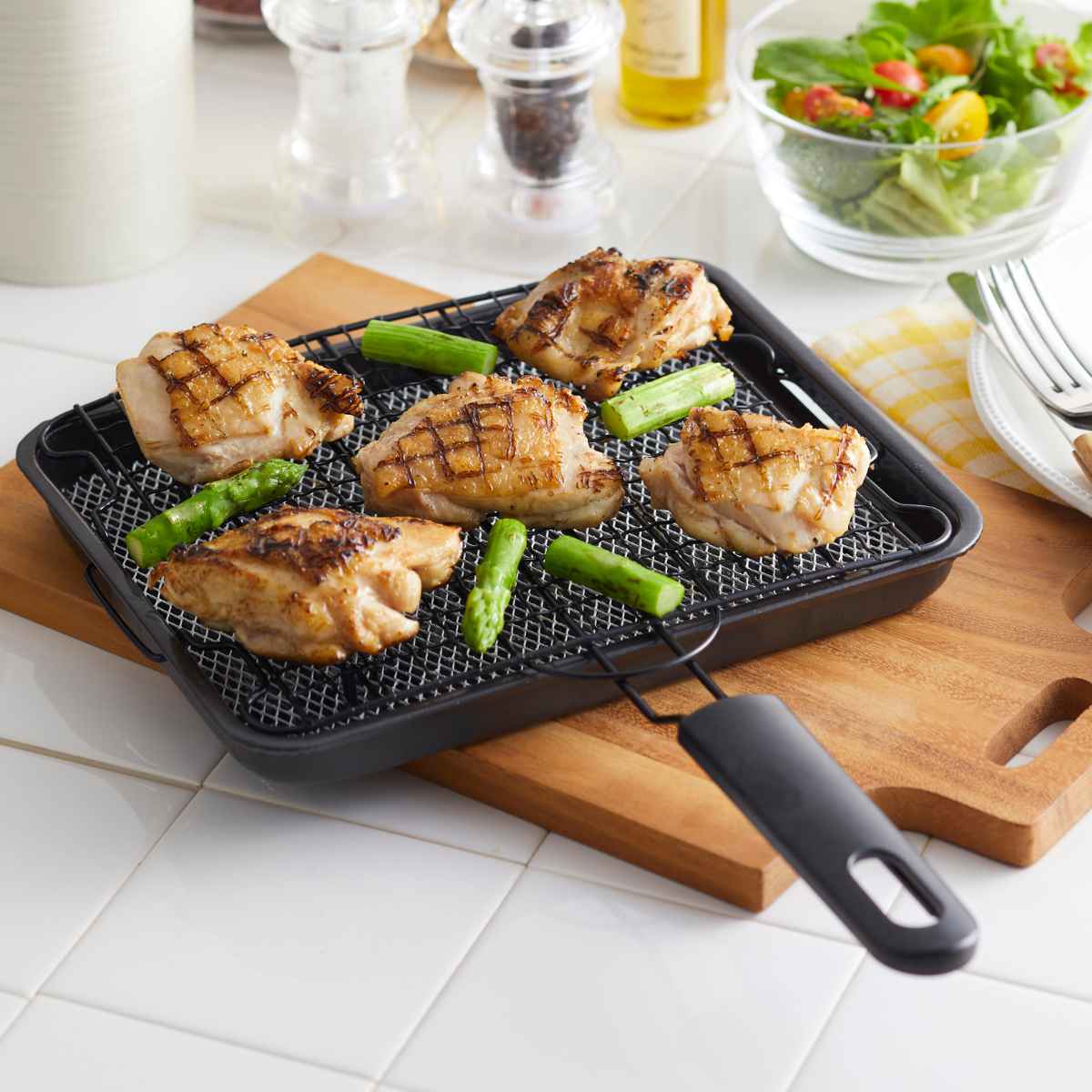 竹原製缶 魚焼き網 ガス火専用 セラグリル クロスM （ 直火 魚焼きアミ