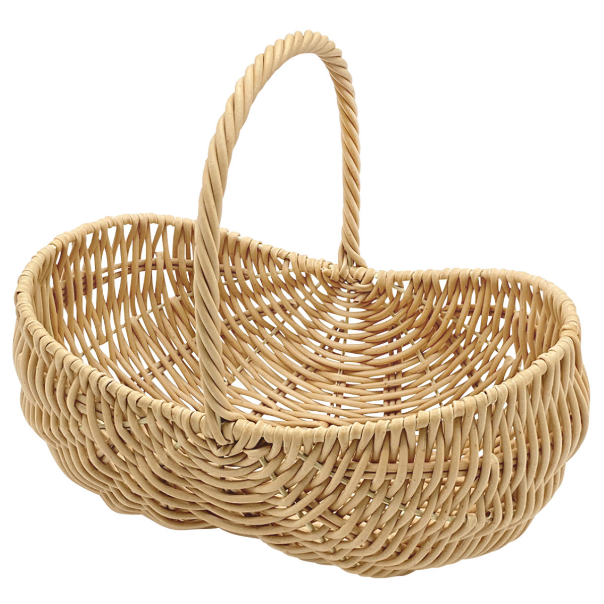 ワンハンドルバスケット ナッツ型 トーク エト （ バスケット かご