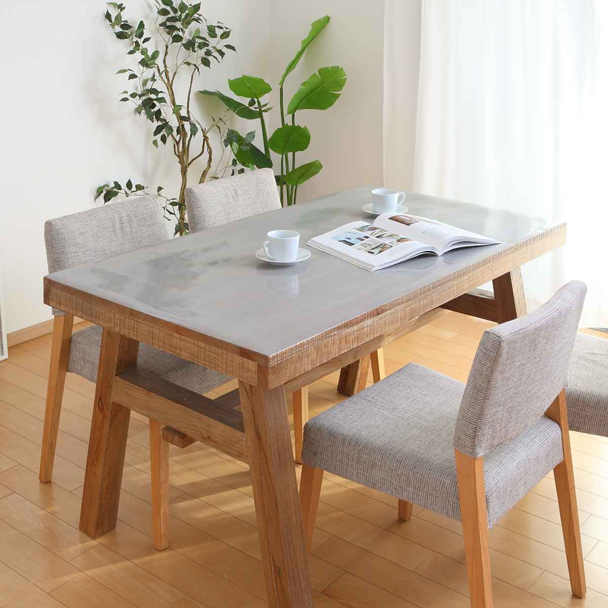 テーブルデコレーション 貼ってはがせる 90cm×150cm テーブルクロス 半