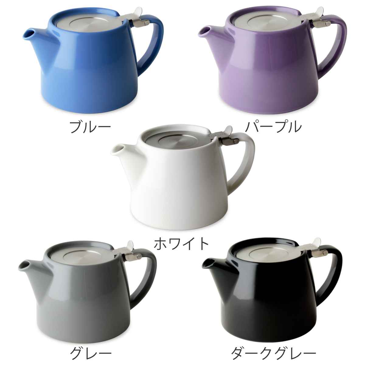 FORLIFE JAPAN ティーポット 530ml スタンプティーポット 硬質陶器