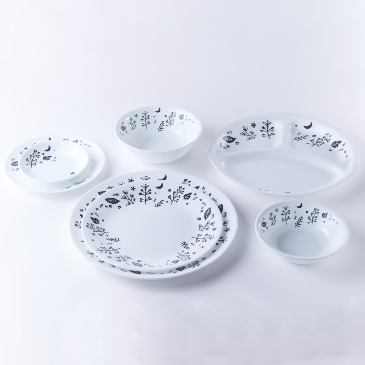 CORELLE（コレール） ランチプレート 26cm CORELLE 強化ガラス 同柄5枚