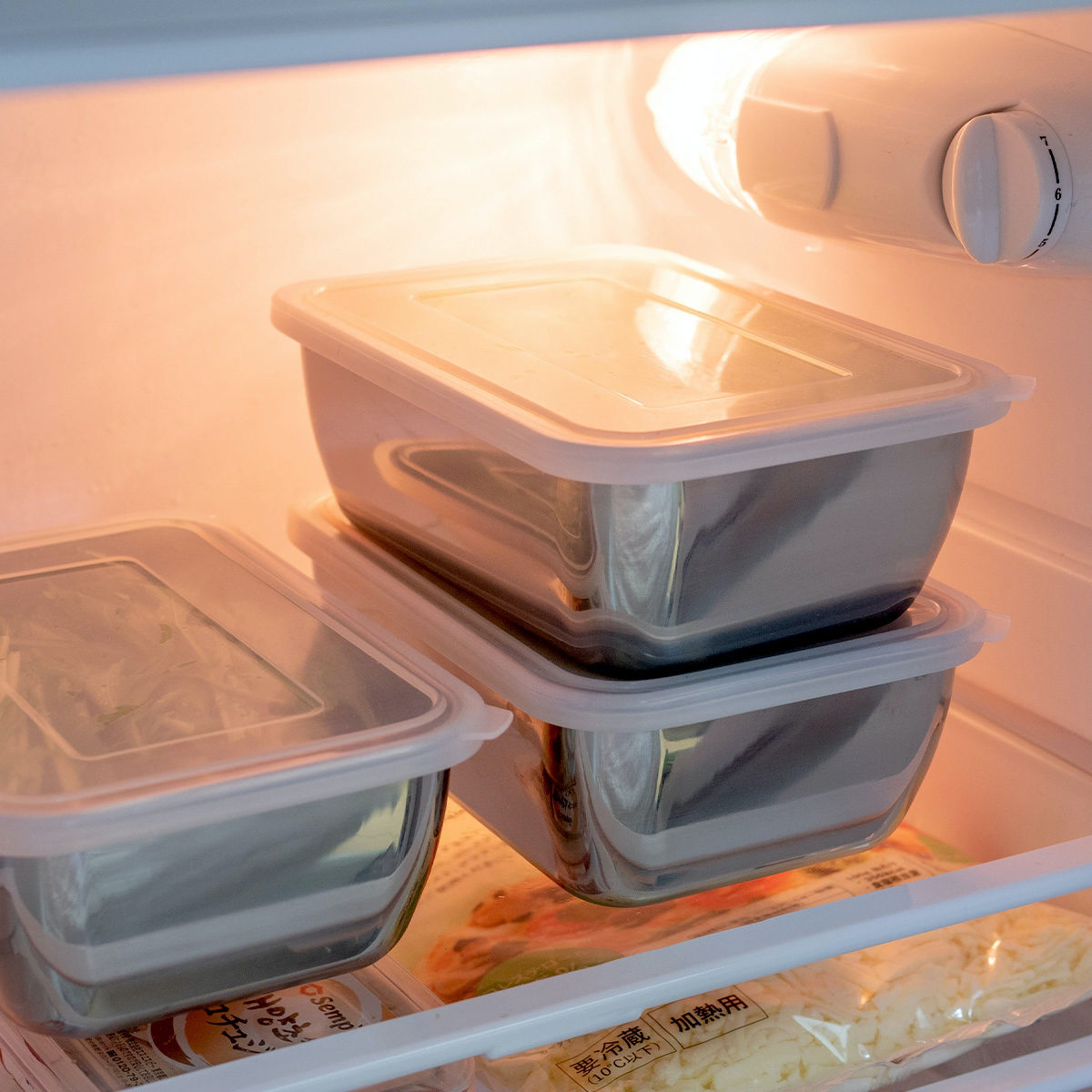 下村企販 角型バット&ザル9個セット シリコンフタ付き ステンレス製