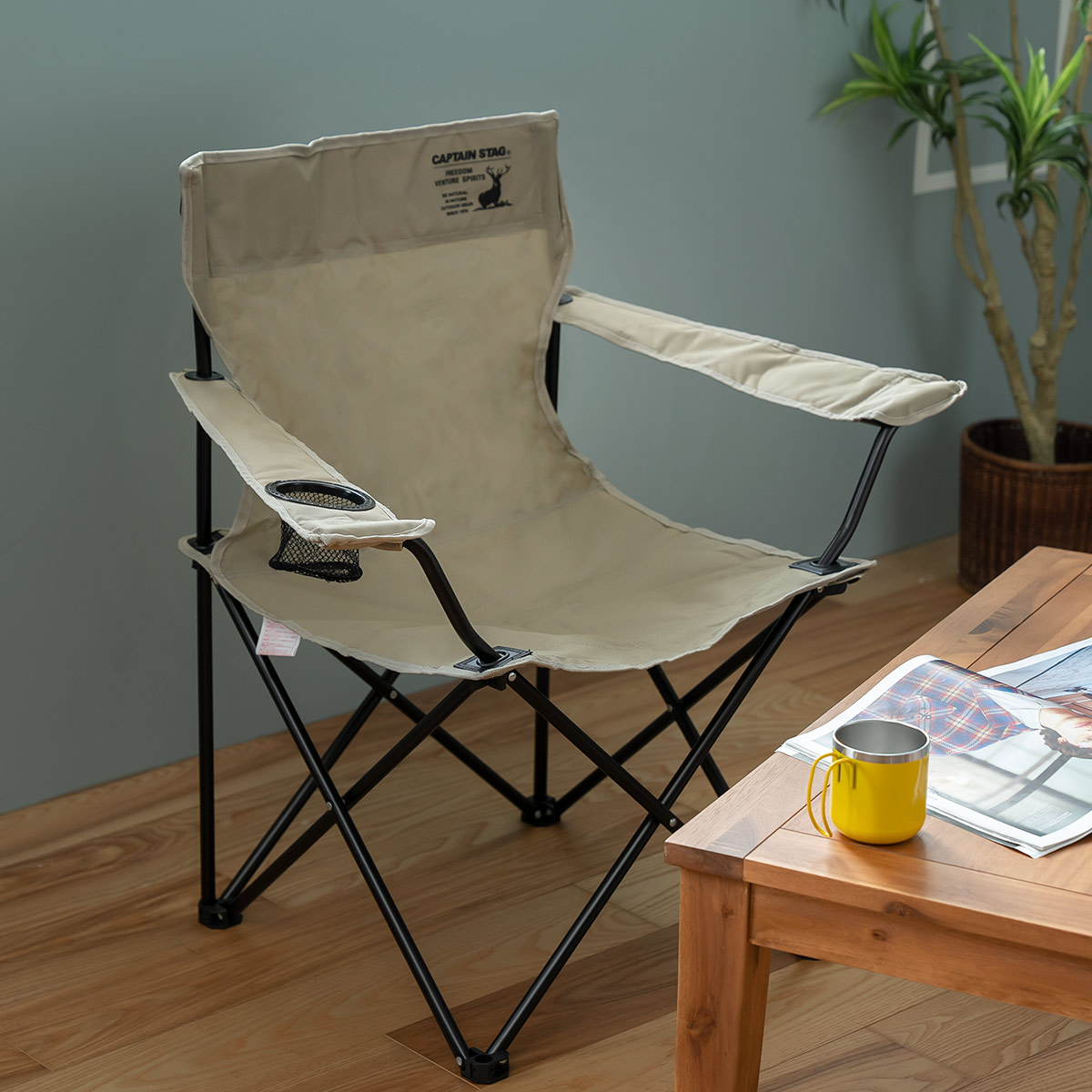 CAPTAIN STAG（キャプテンスタッグ） アウトドアチェア 折りたたみ CS