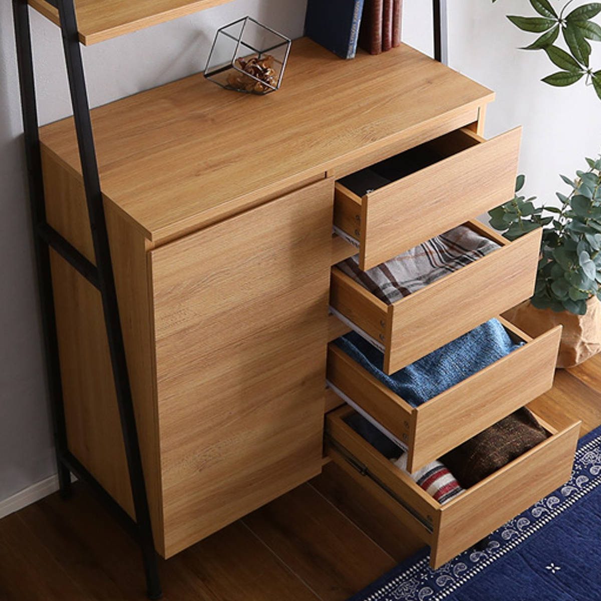 ホームテイスト（HOME taste） チェストラック 幅82.5cm ヴィンテージ