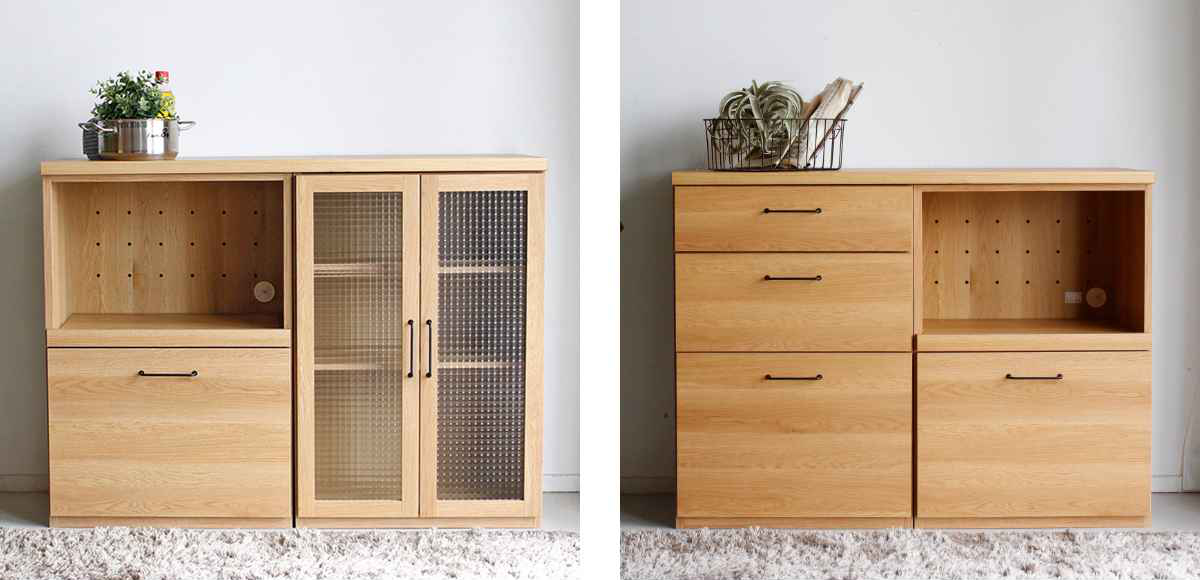 東馬（Tohma） 組合せ家具 キャビネット ガラス戸タイプ TRACT 約幅