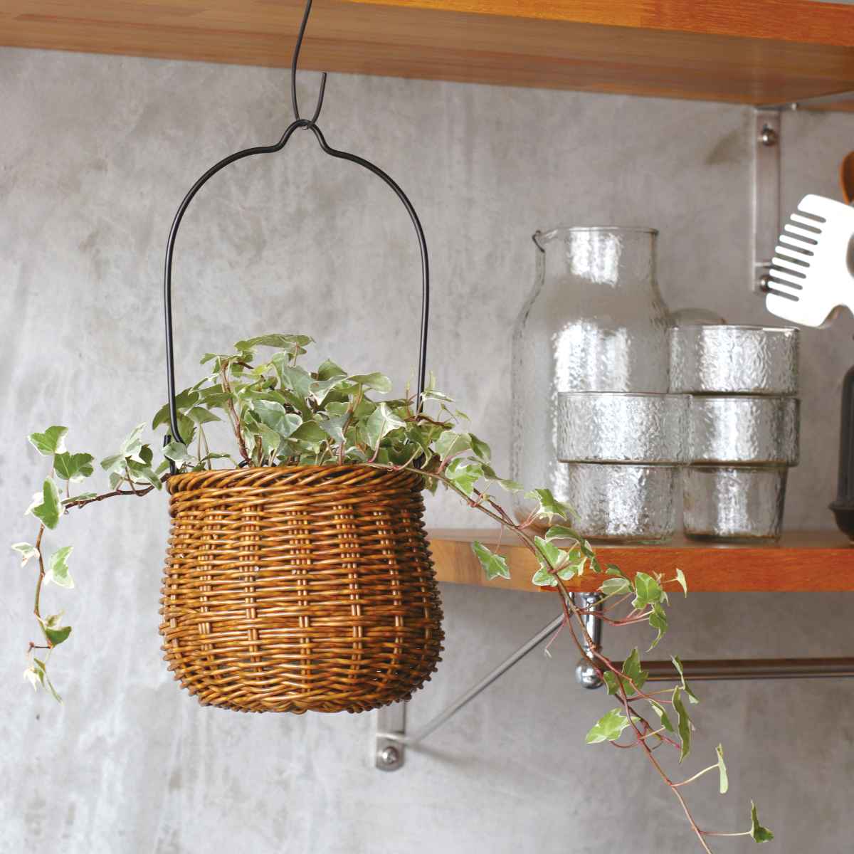 Creer バスケット ユティル アイアンハンドルポットS 洗える （ かご