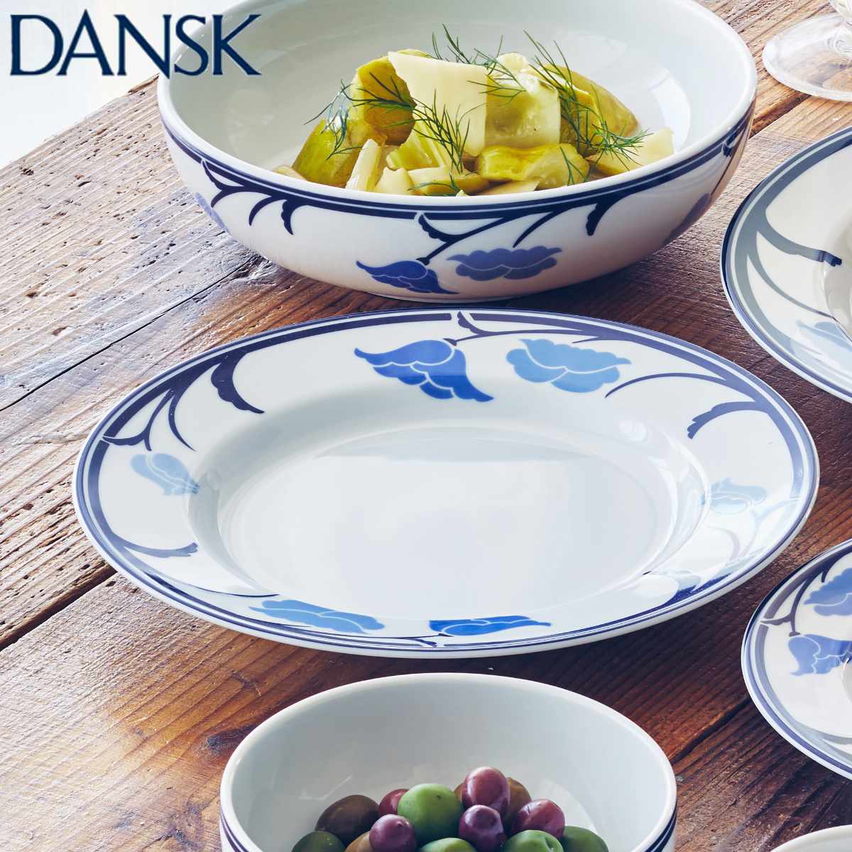DANSK（ダンスク） サラダプレート 22cm チボリ 洋食器 （ 北欧 食器