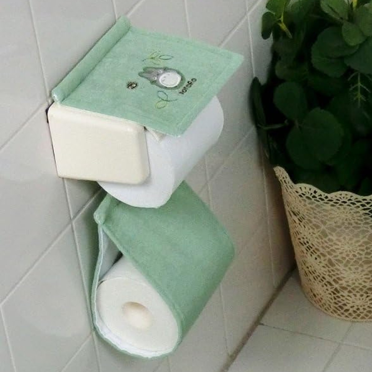 センコー ペーパーホルダーカバー となりのトトロ もりのかぜ