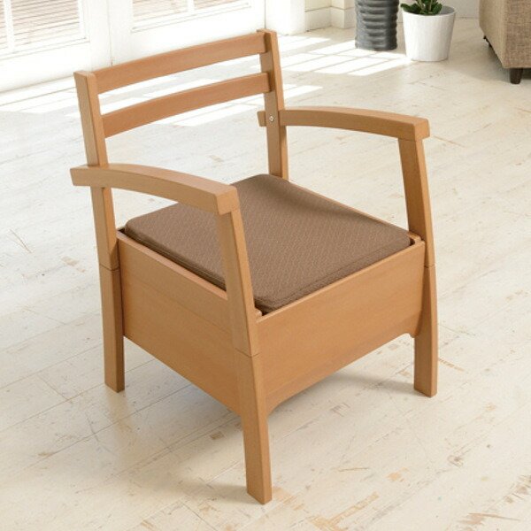 ポータブルトイレ 木目調 アクアポッテ 便座タイプ 洗える （ トイレ