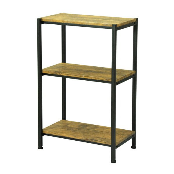 オープンラック 3段 ブルックリンスタイル ヴィンテージ調 幅50cm
