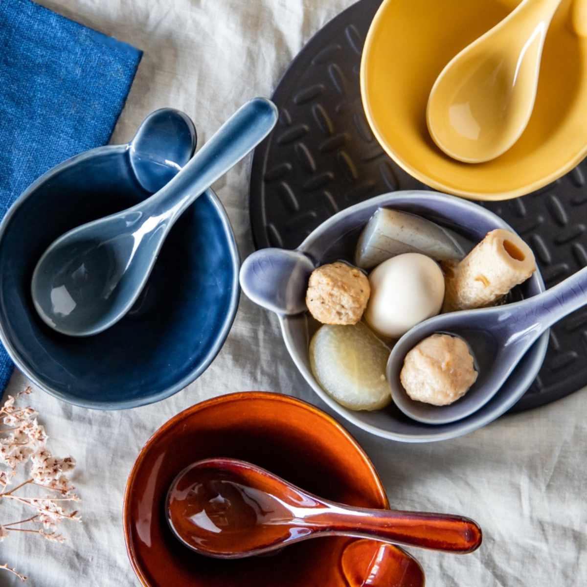 レンゲ 16cm KOKO ココ 陶器 （ 食洗機対応 れんげ 蓮華 カトラリー