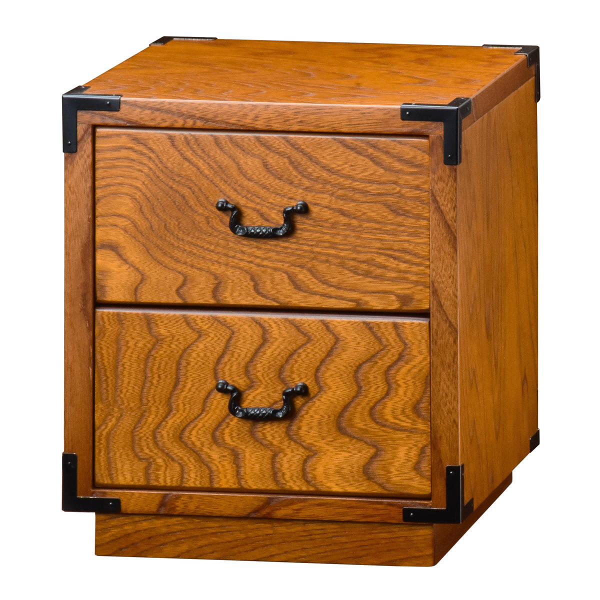 ケンホープ ミニチェスト 2段 民芸調 小物収納 待月 幅22cm （ ミニ