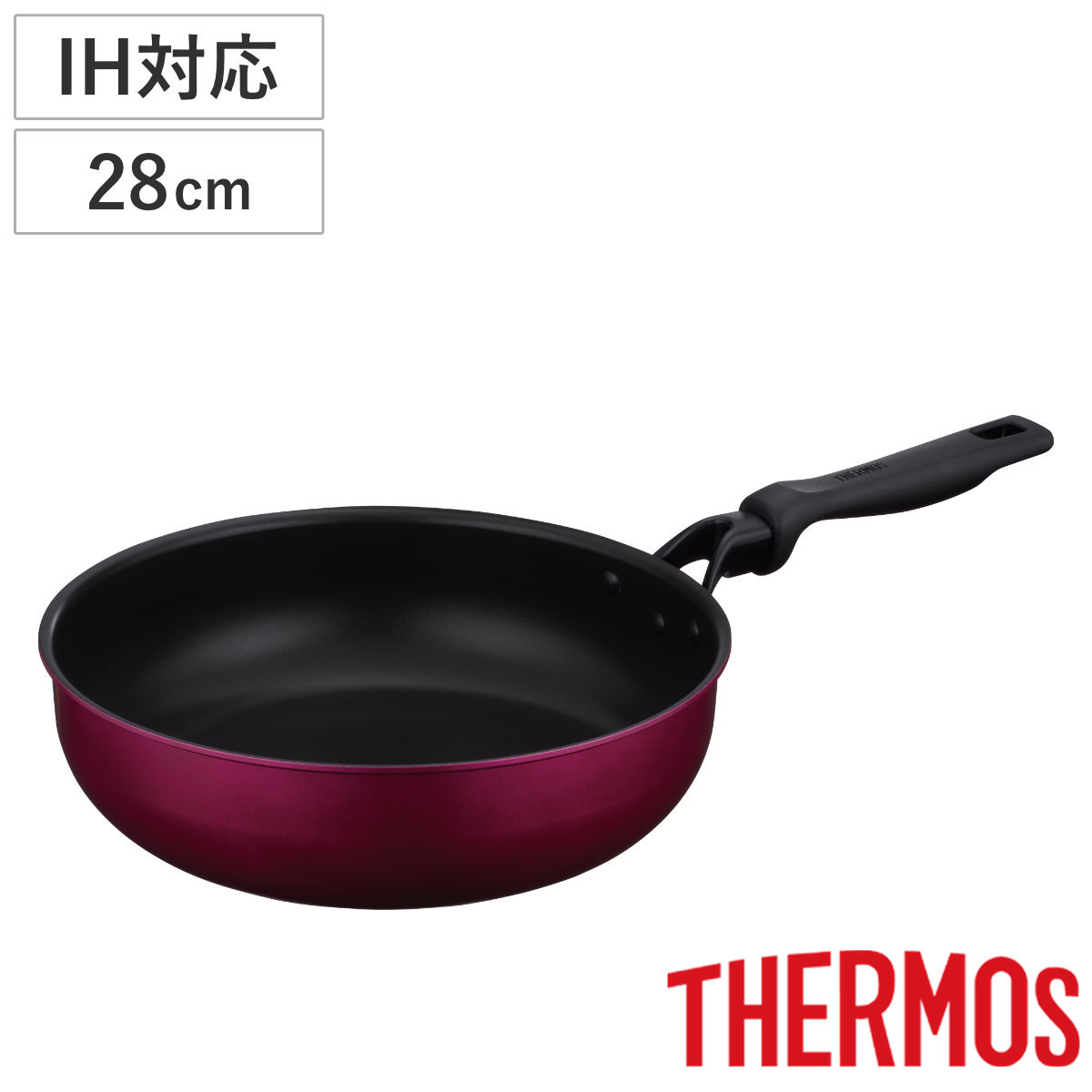 THERMOS（サーモス） いため鍋 30cm IH対応 超深型 PFOAフリー デュラ