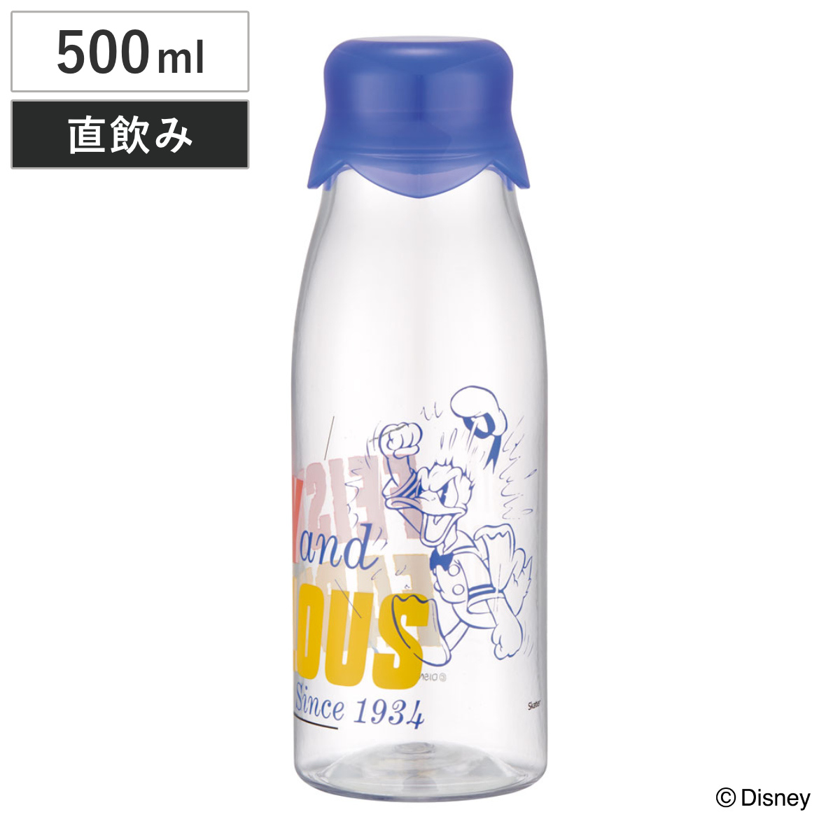 スケーター 水筒 500ml 牛乳ビン風ボトル ドナルドダック （ ドナルド