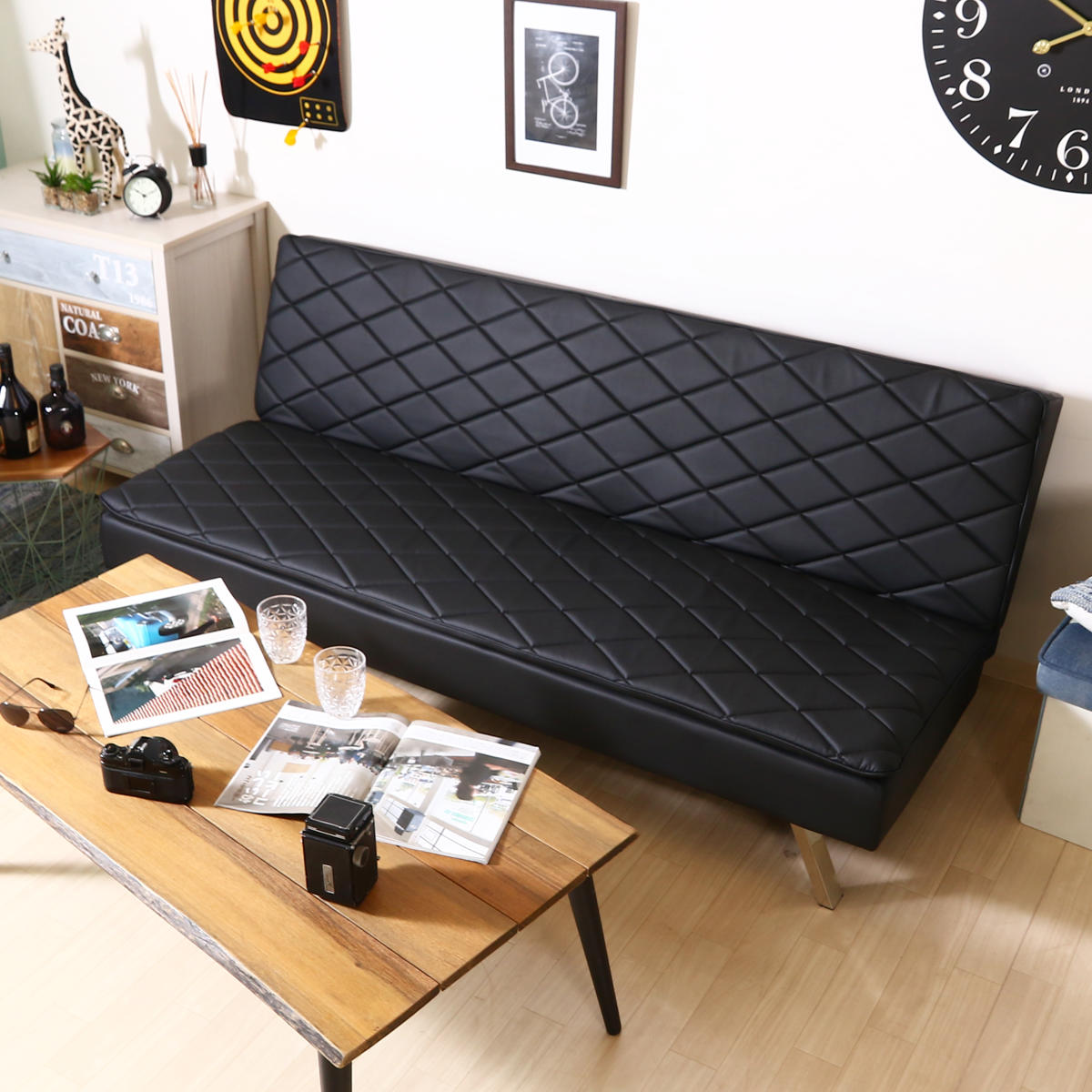 合成皮革 ソファーベッド 三人掛け」の人気商品一覧 | 安い商品を通販