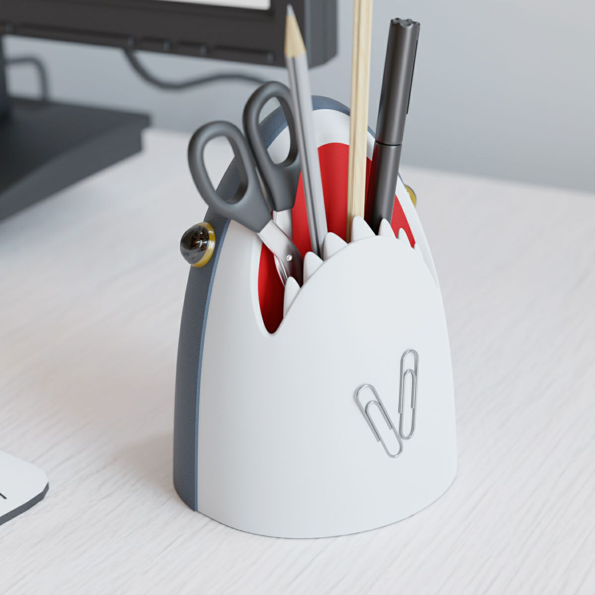 アントレックス ペン立て Mustard マスタード シャーク ペンスタンド