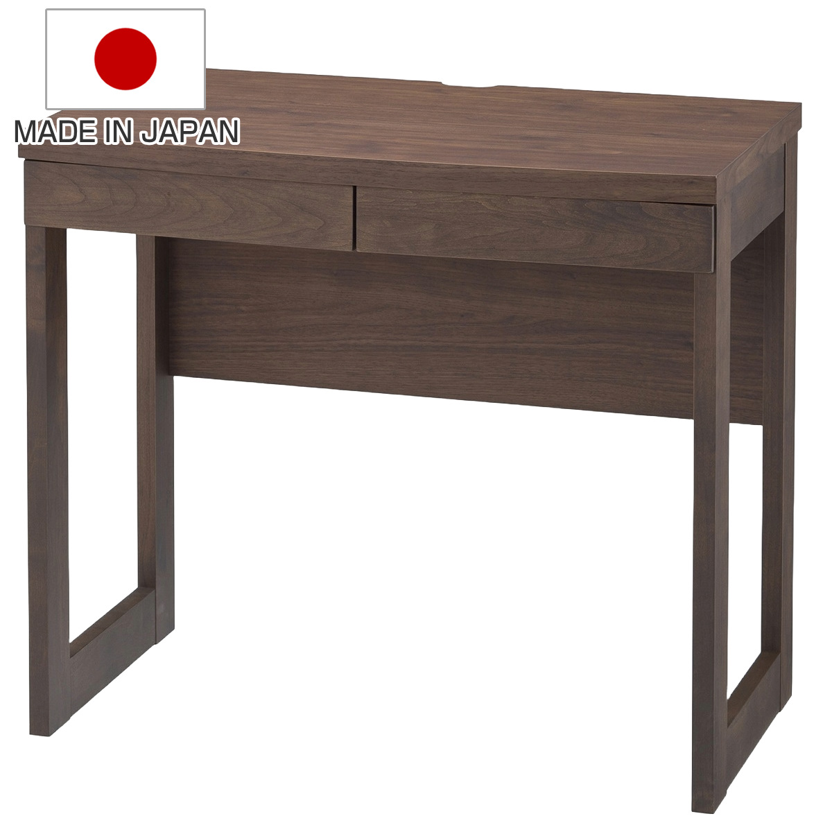 堀田木工所 ワークデスク シンプル 幅80.4cm 高さ71cm 引出し付 アール