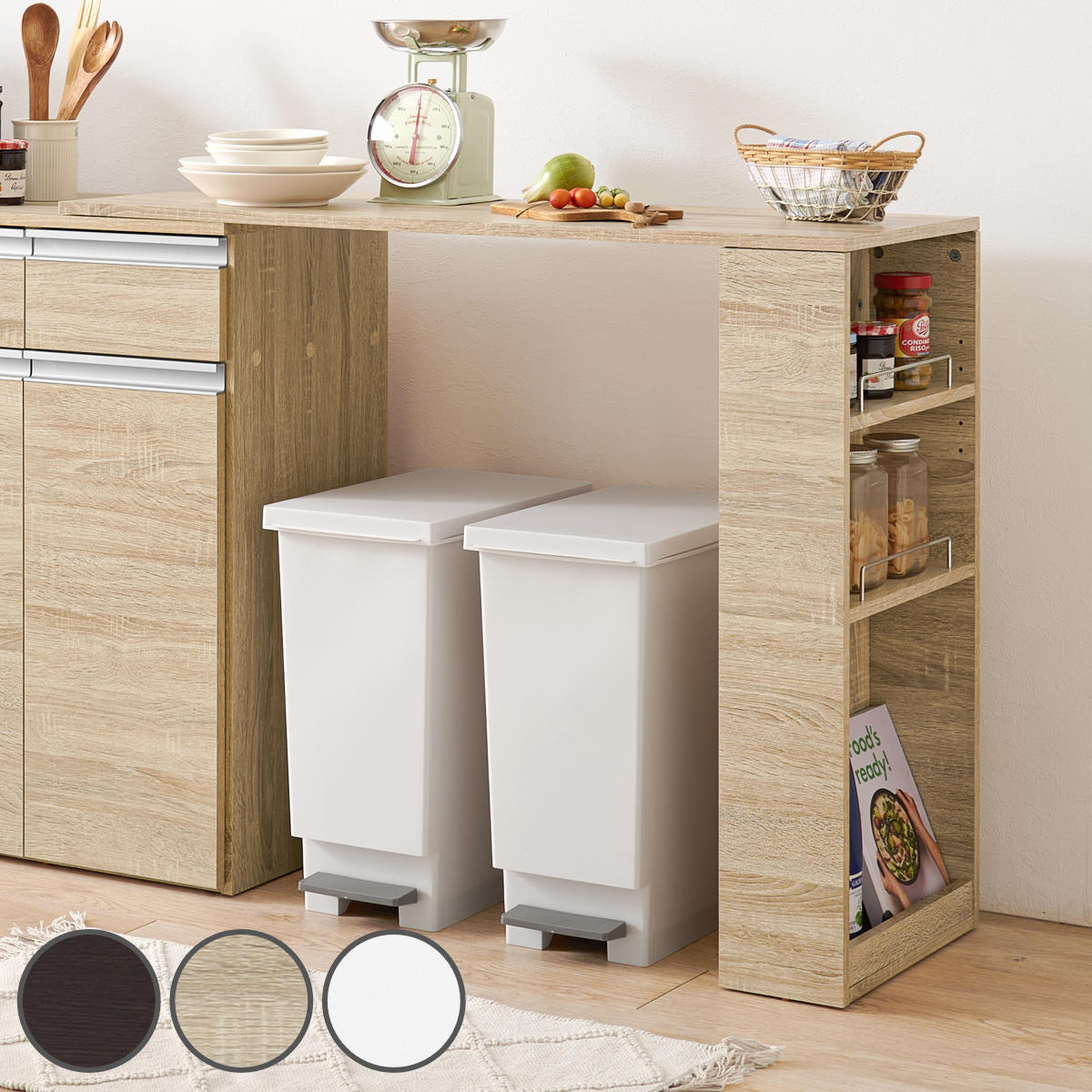 HAGiHARA（萩原） 拡張テーブル 幅89cm 幅118cm専用 キッチン