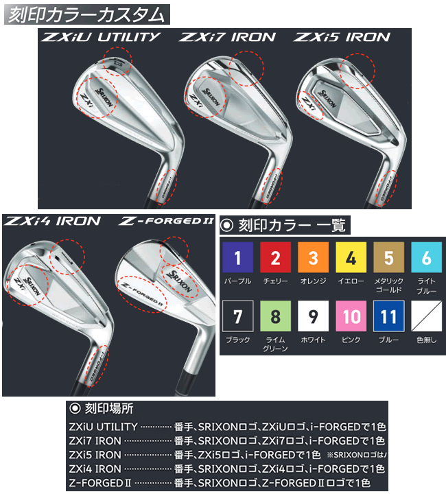 SRIXON レフティ スリクソン ZXi-5/ZXi-7 コンボアイアン 6本(5番〜P
