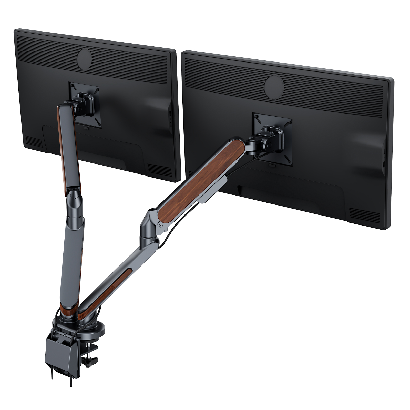 FlexiSpot モニターアーム デュアルモニターアーム 2画面 左右 3関節