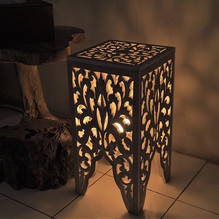 サイドテーブル アジアン フロアライト バリ リゾート ライト 照明