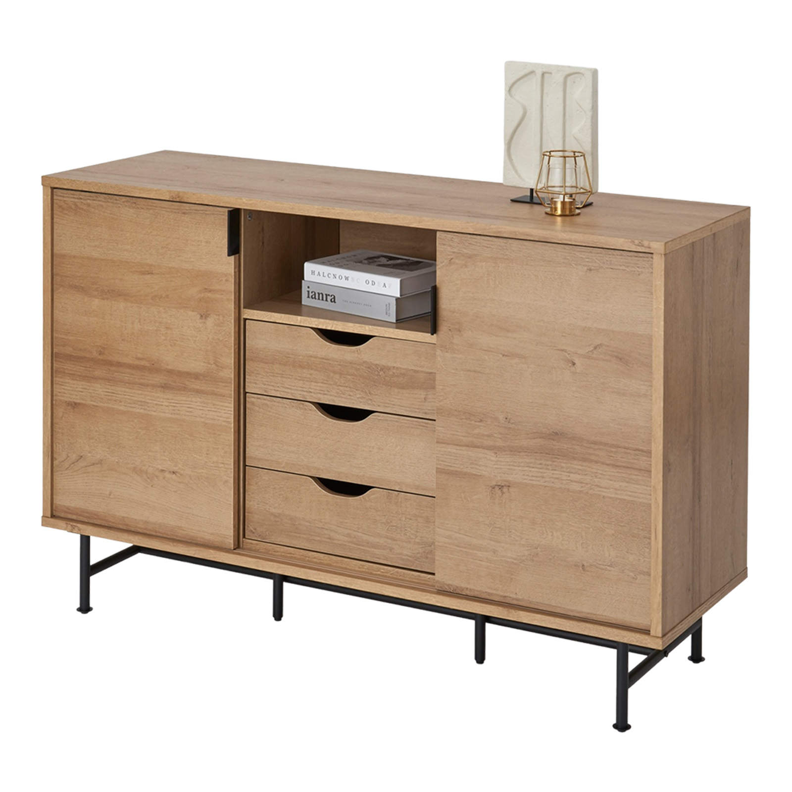 LOWYA（ロウヤ） サイドボード キャビネット 収納棚 チェスト リビング