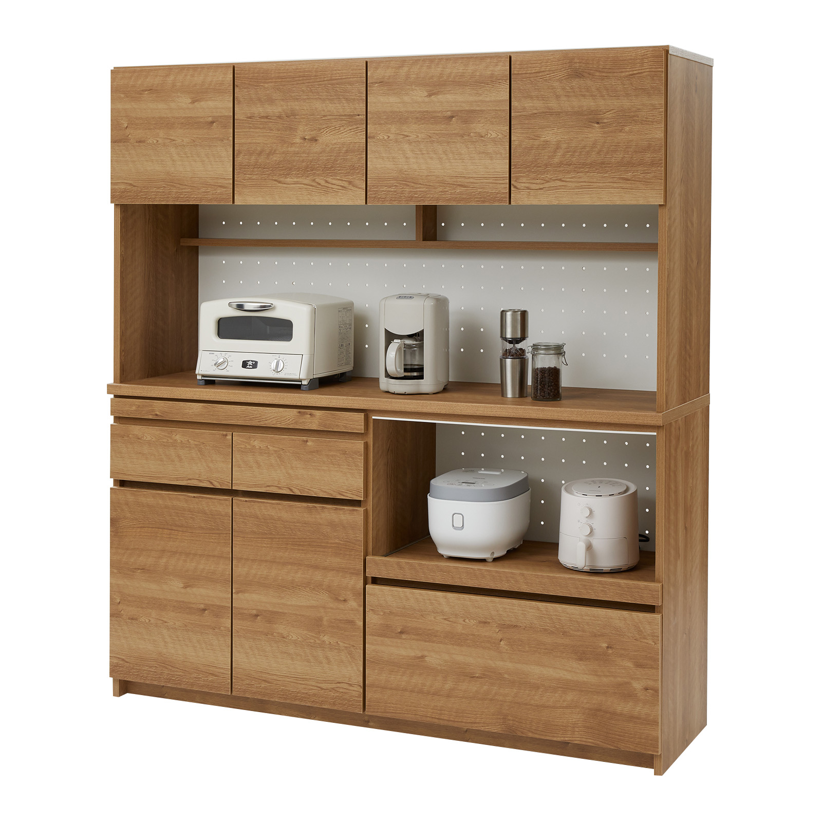 松田家具 キッチンボード 160（食器棚、レンジ台）｜キッチン収納