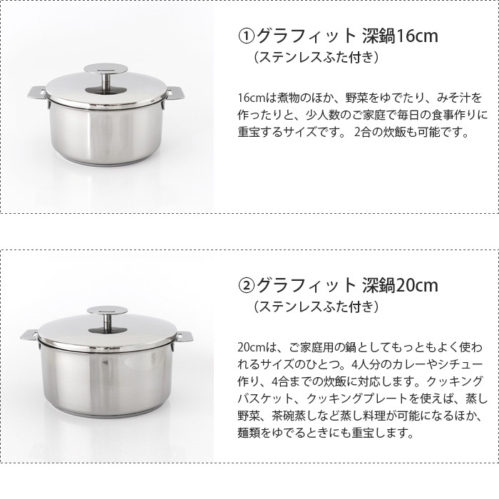 CRISTEL（クリステル） 鍋 セット スターター 1620 グラフィット