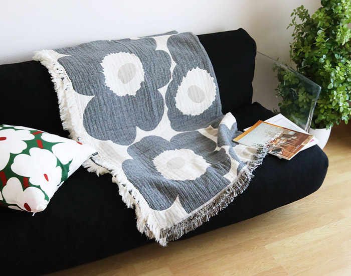 marimekko（マリメッコ） ブランケット Unikko ウニッコ Jacquard