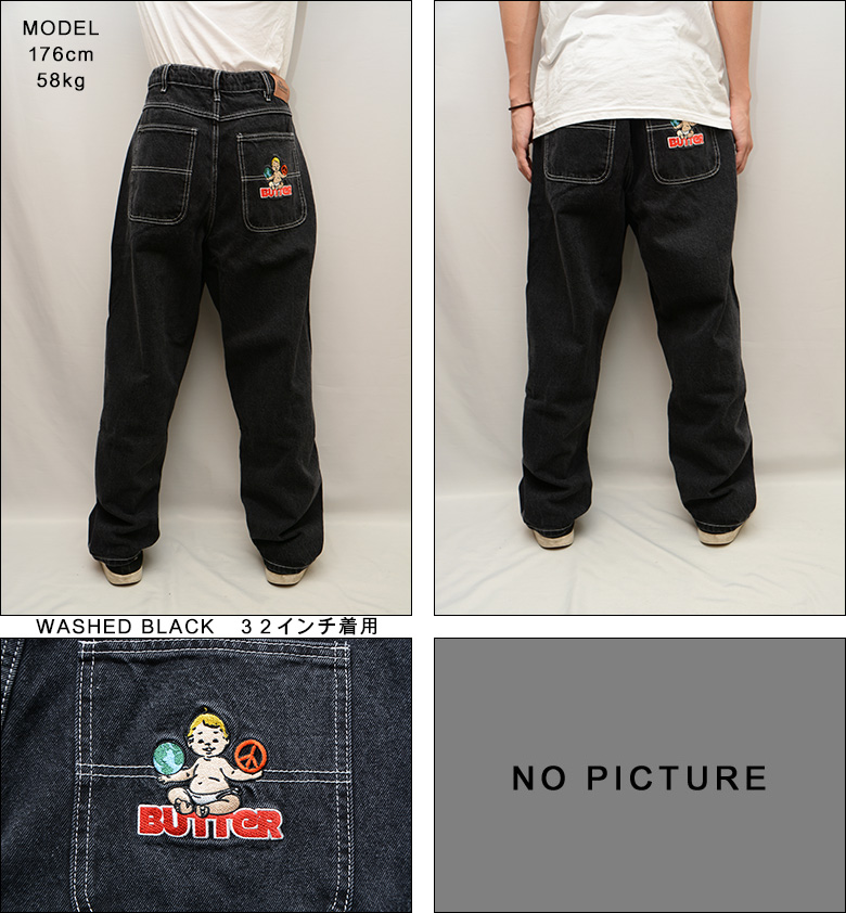 バターグッズ パンツ BUTTER GOODS WORLD PEACE DENIM JEANS デニム