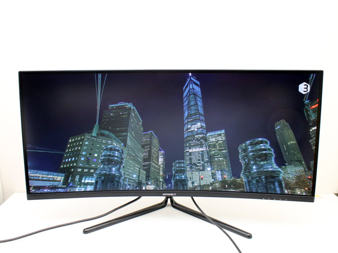 34型 UWQHD ウルトラワイド 曲面モニター JAPAN NEXT JN