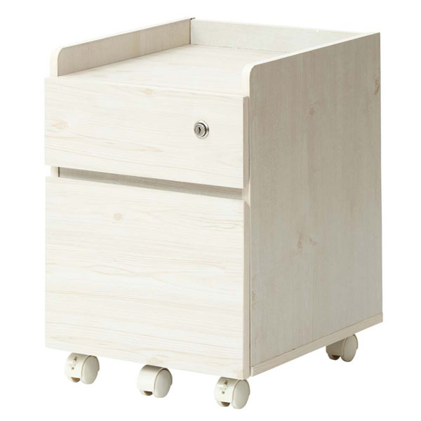 デスクワゴン キャビネット 学習ワゴン 収納 頑丈 引き出し キャスター