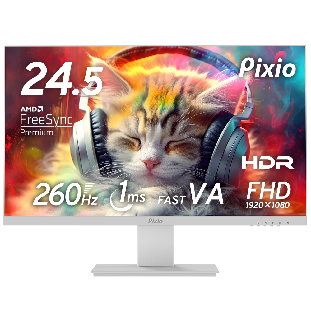 Pixio ピクシオ ゲーミングモニター P259A 24インチ 白 240Hz 液晶