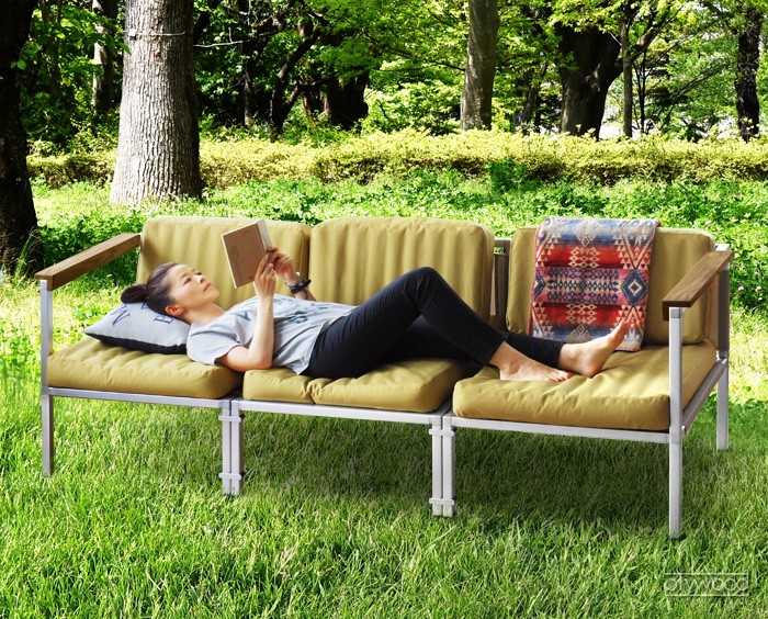 OUTPUT LIFE OUTPUT LIFE AIR GLAMP SOFA 3P アウトプットライフ エア