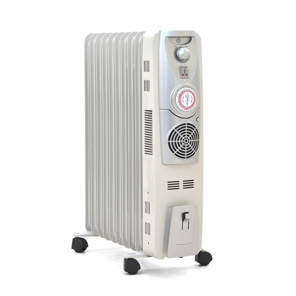 VERSOS（ベルソス） 温風ファン付 オイルヒーター 10枚ストレート