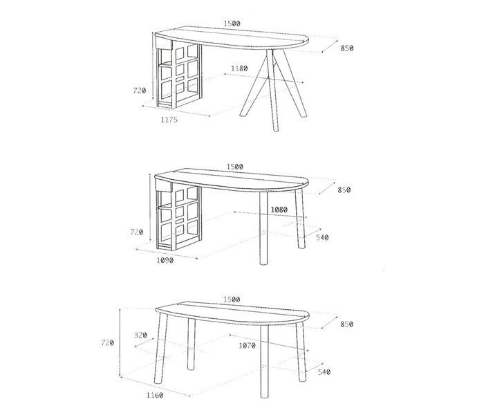 MIKIMOKU（ミキモク） ダイニングテーブル 楓の森 ナチュラル 150×85cm