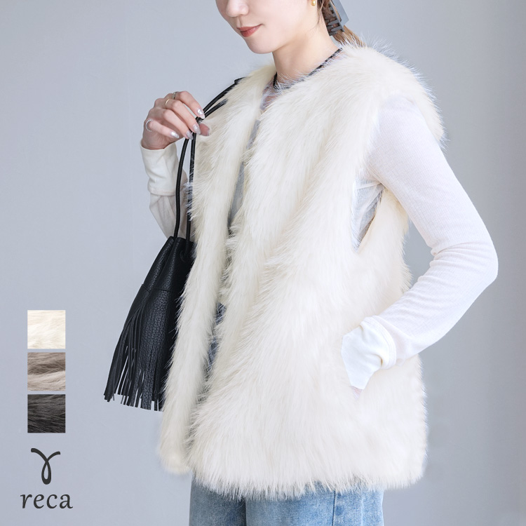 reca（レカ） フォックス風ファーベスト p246555-1 レディース 2025