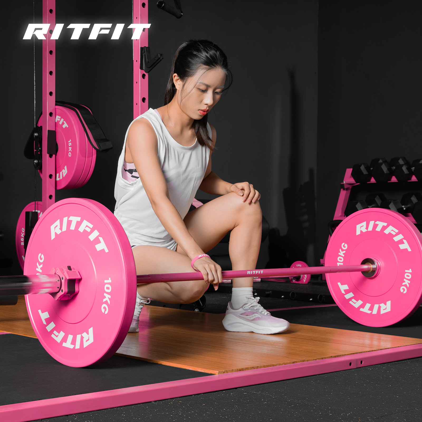 RITFIT 重量プレート バンパープレート オールラバーコーティング