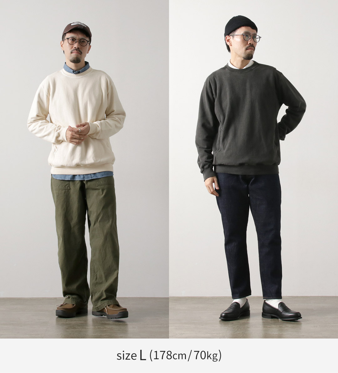 GOOD ON（グッドオン） ヘビー クルースウェット / メンズ 長袖 無地