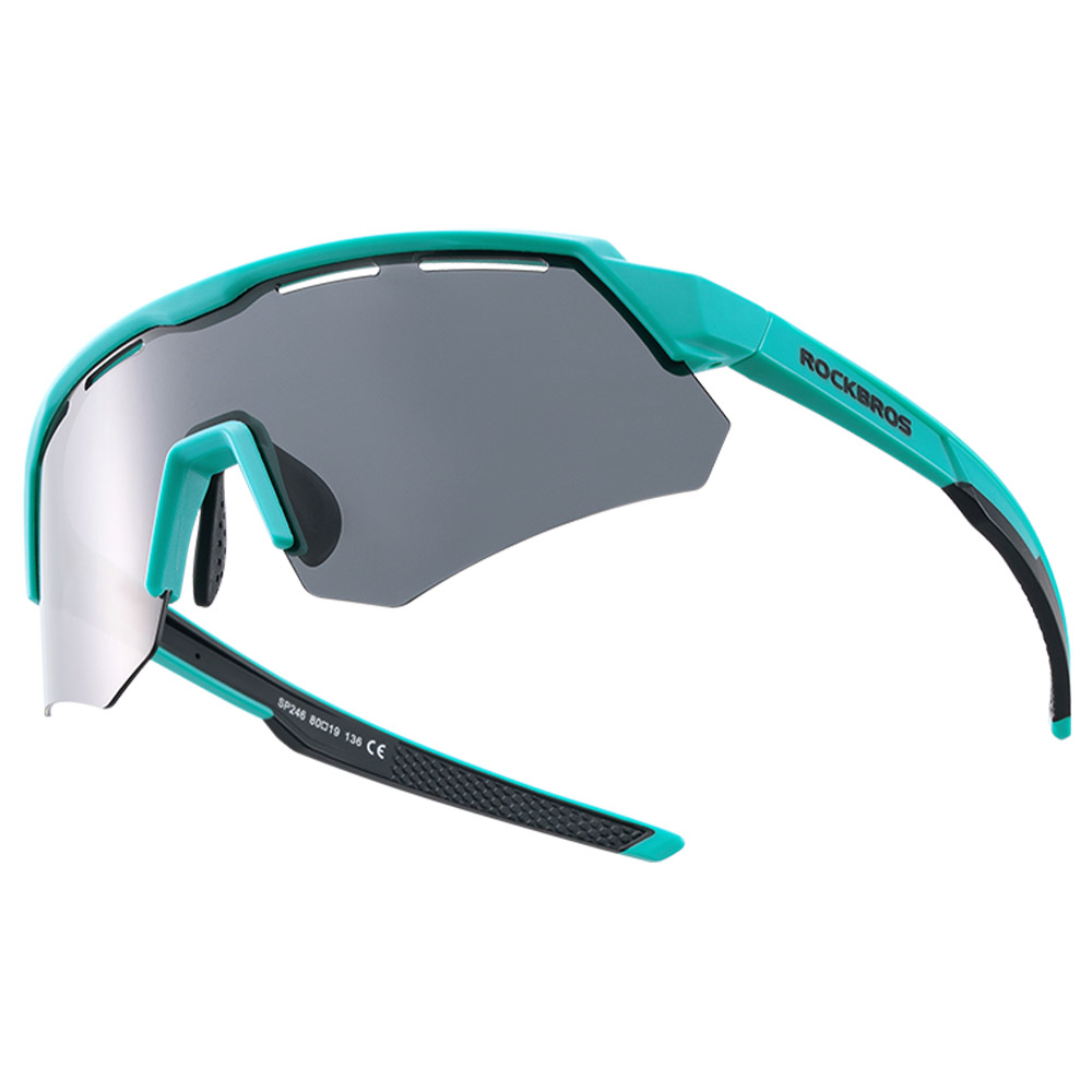 スポーツサングラス 偏光レンズ ミラー クリア サイクリング スポーツ