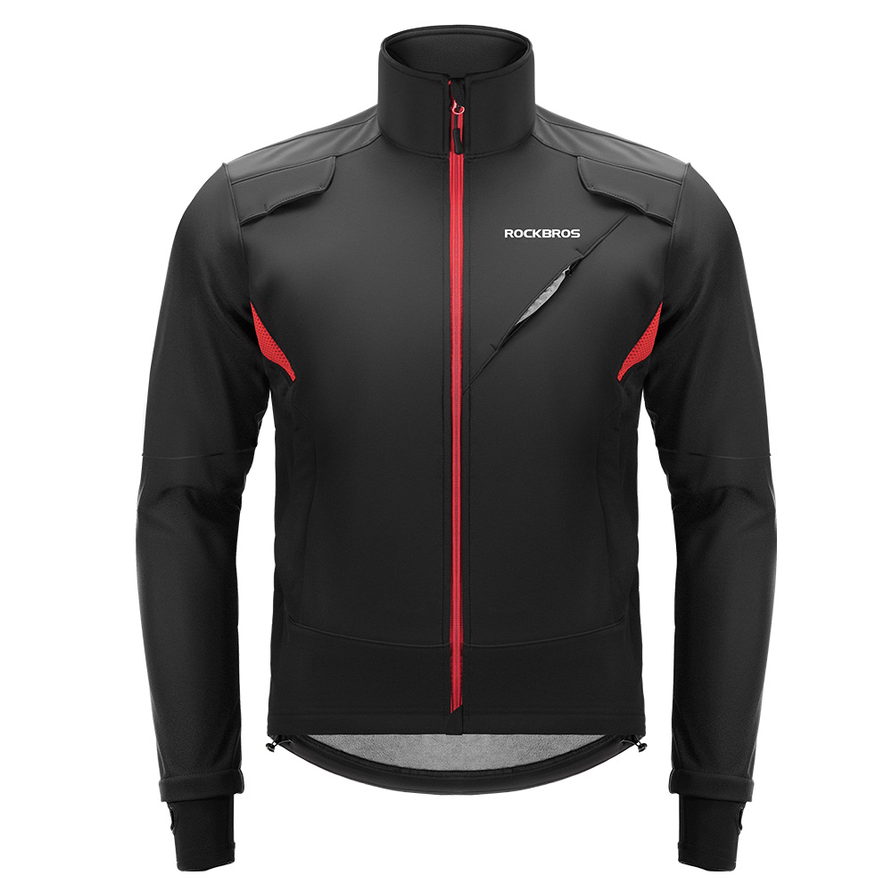 ROCKBROS サイクルジャケット サイクルジャージ 冬用 上着 防風 防寒